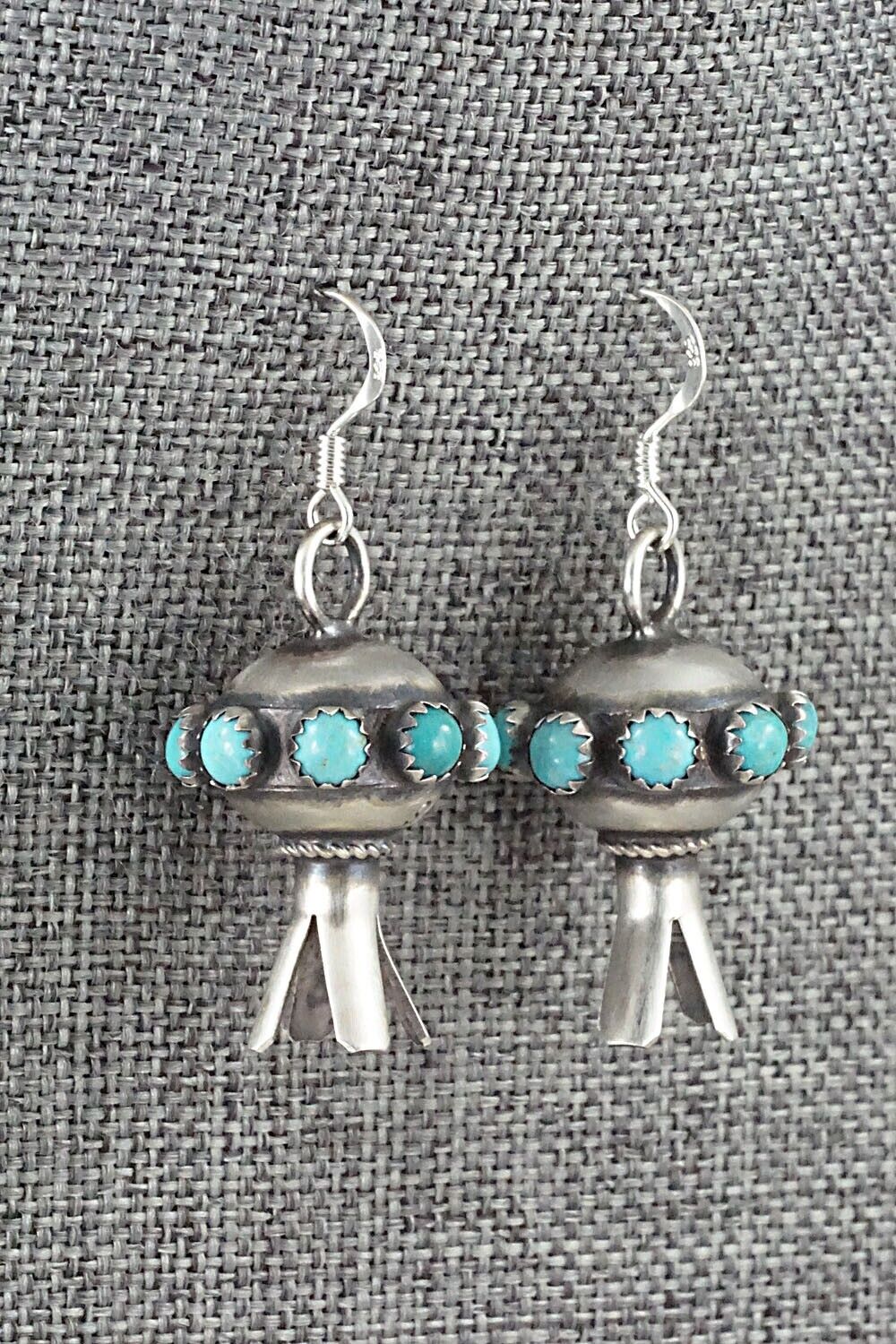 Turquoise & Sterling Silver Earrings - Monica Smith
