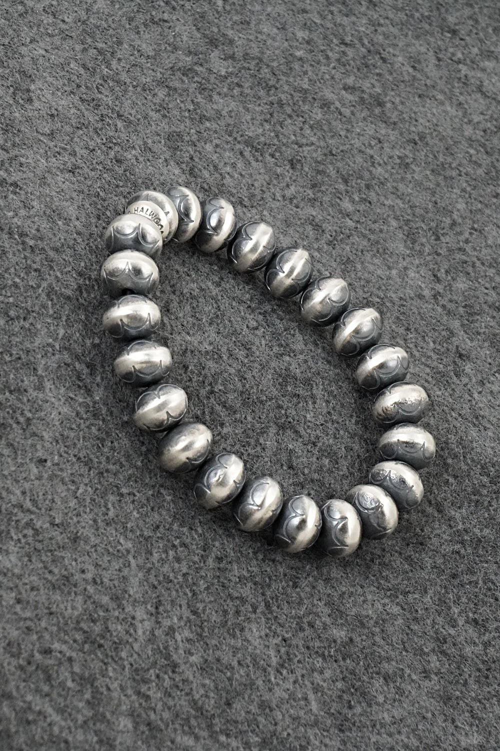 Sterling Silver Navajo Pearl Bracelet - Bryannen Halwood