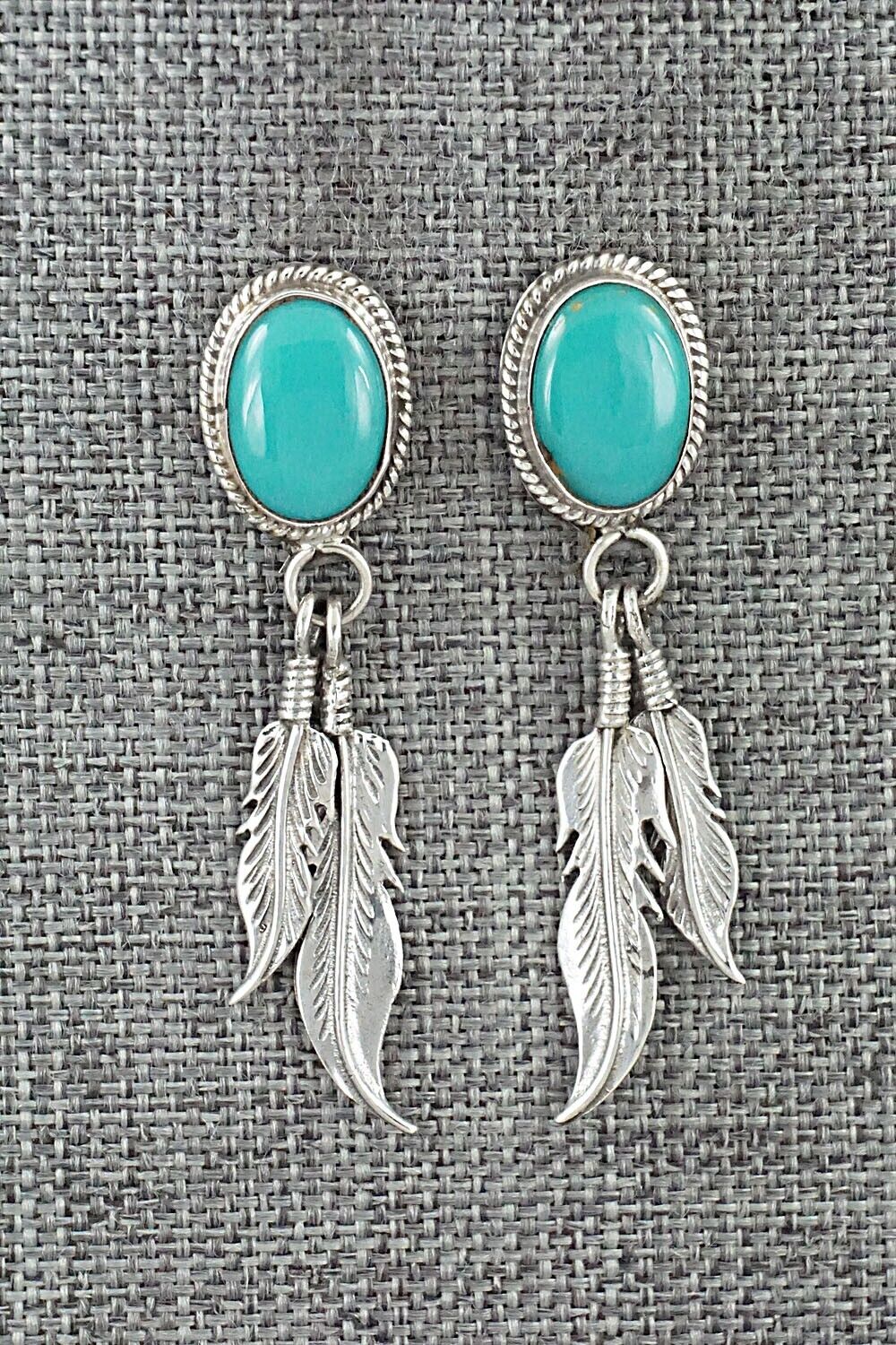 Turquoise and Sterling Silver Earrings - Sharon McCarthy