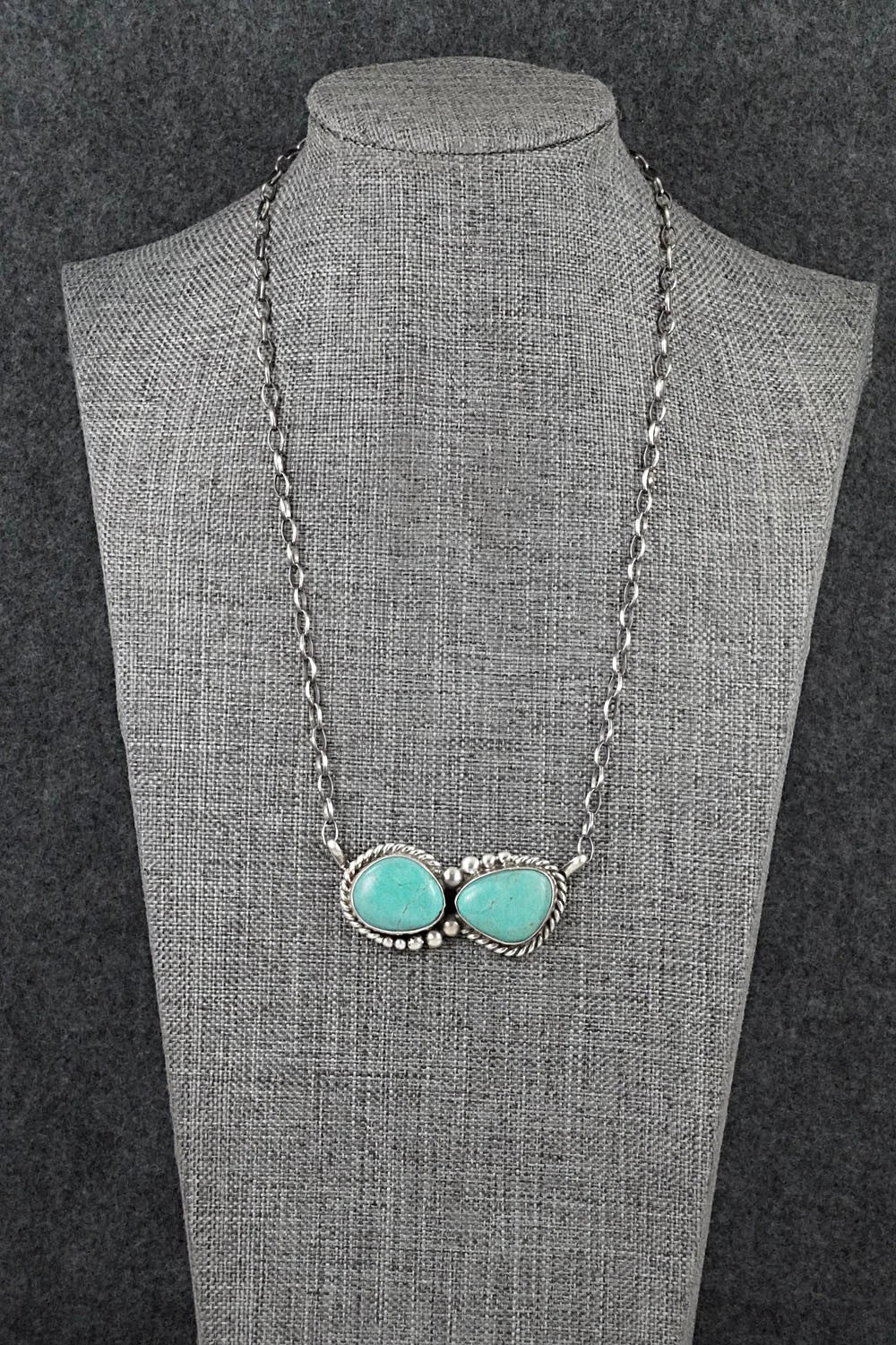 Turquoise & Sterling Silver Necklace - Antwone Brown
