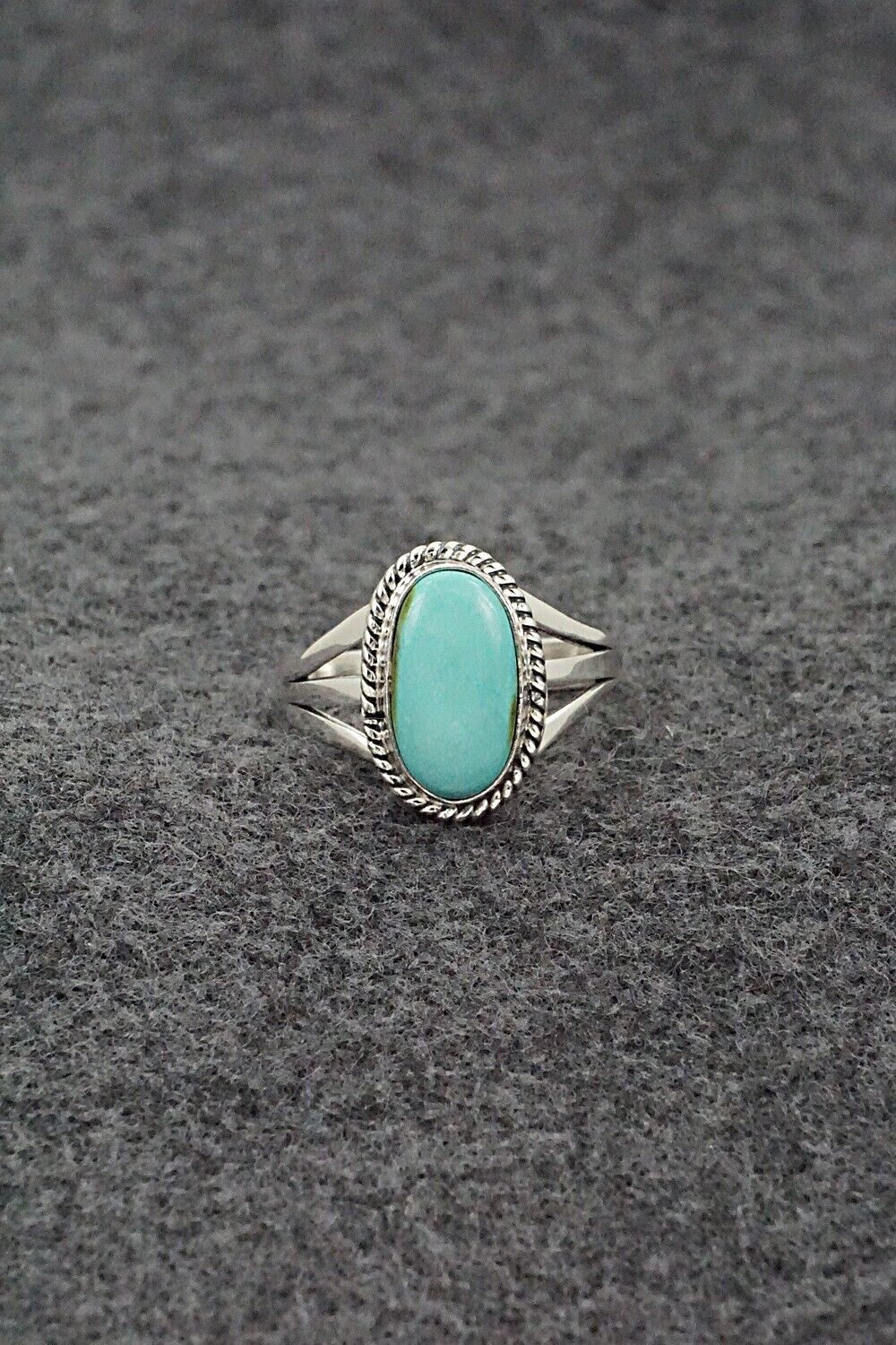 Turquoise & Sterling Silver Ring - Alice Rose Saunders - Size 7.75