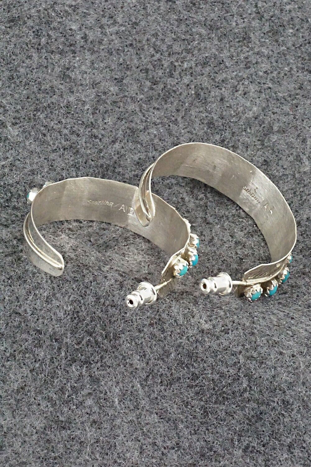 Turquoise and Sterling Silver Earrings - Aaron Davis