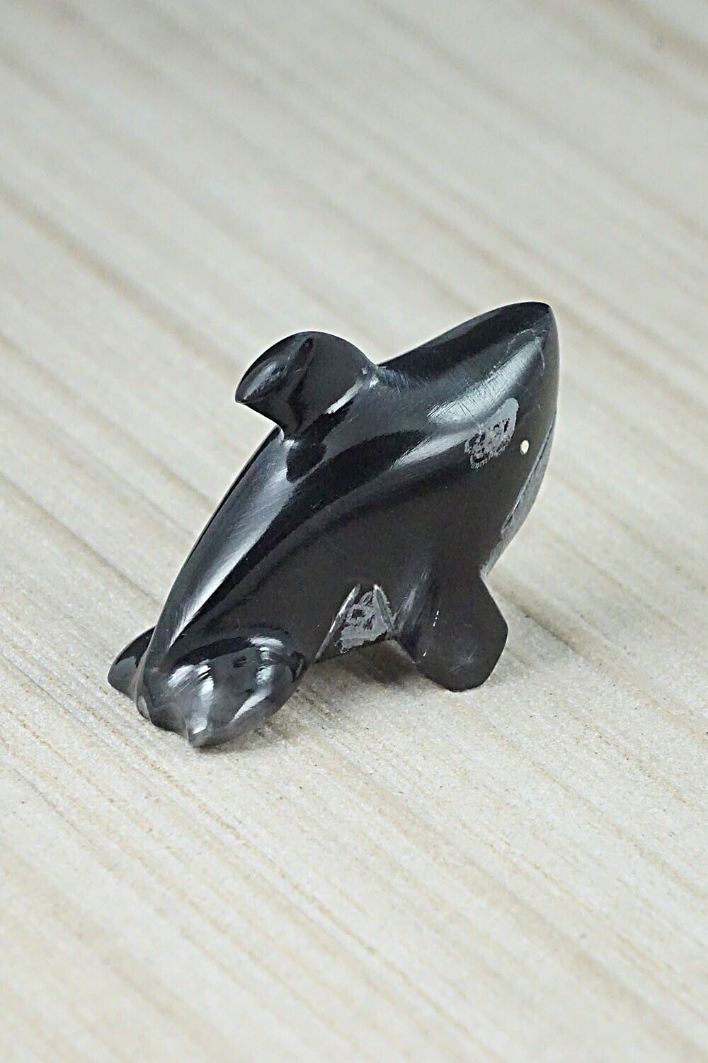 Orca Whale Zuni Fetish Carving - Kenny Chavez
