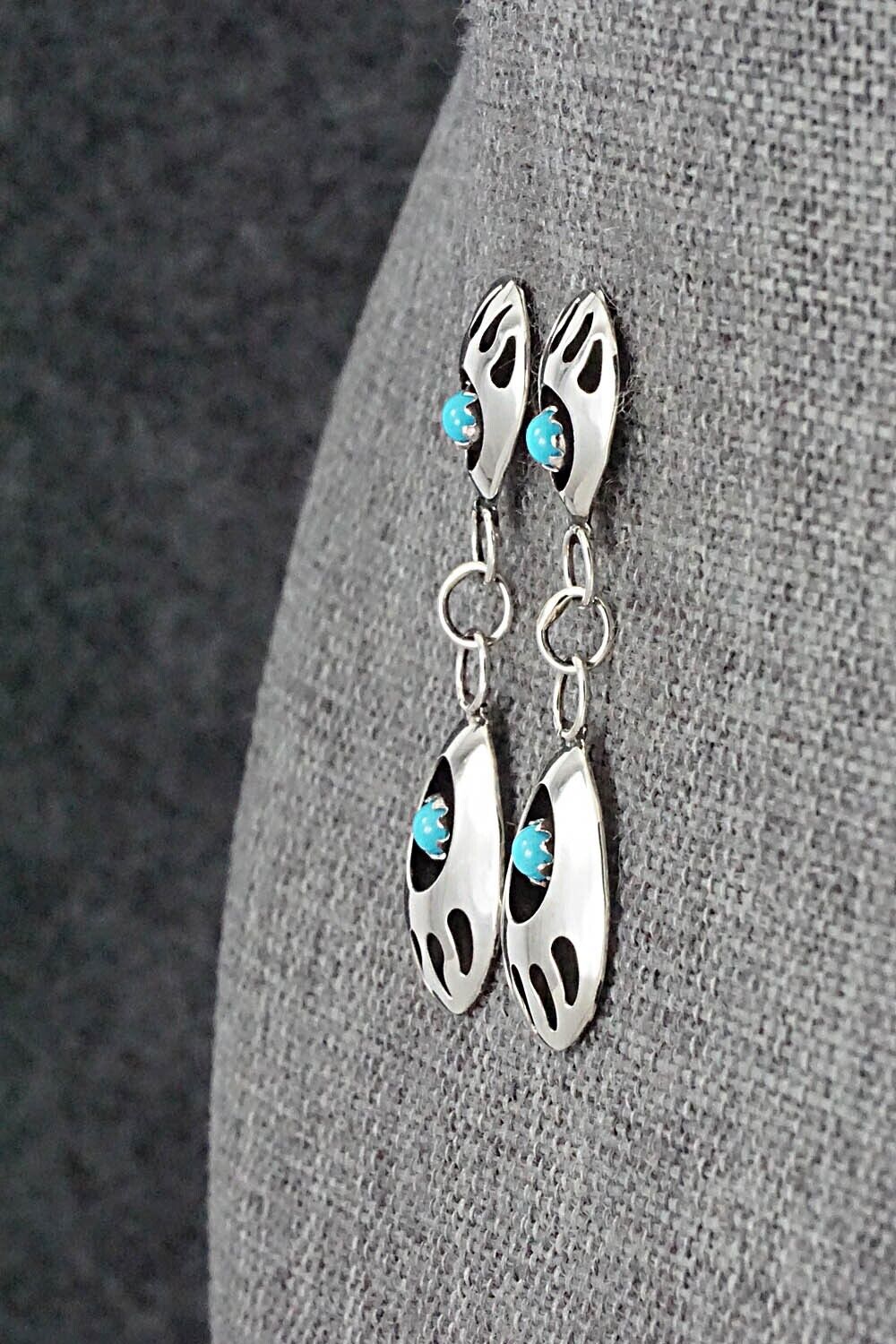 Turquoise & Sterling Silver Earrings - Sandra Parker