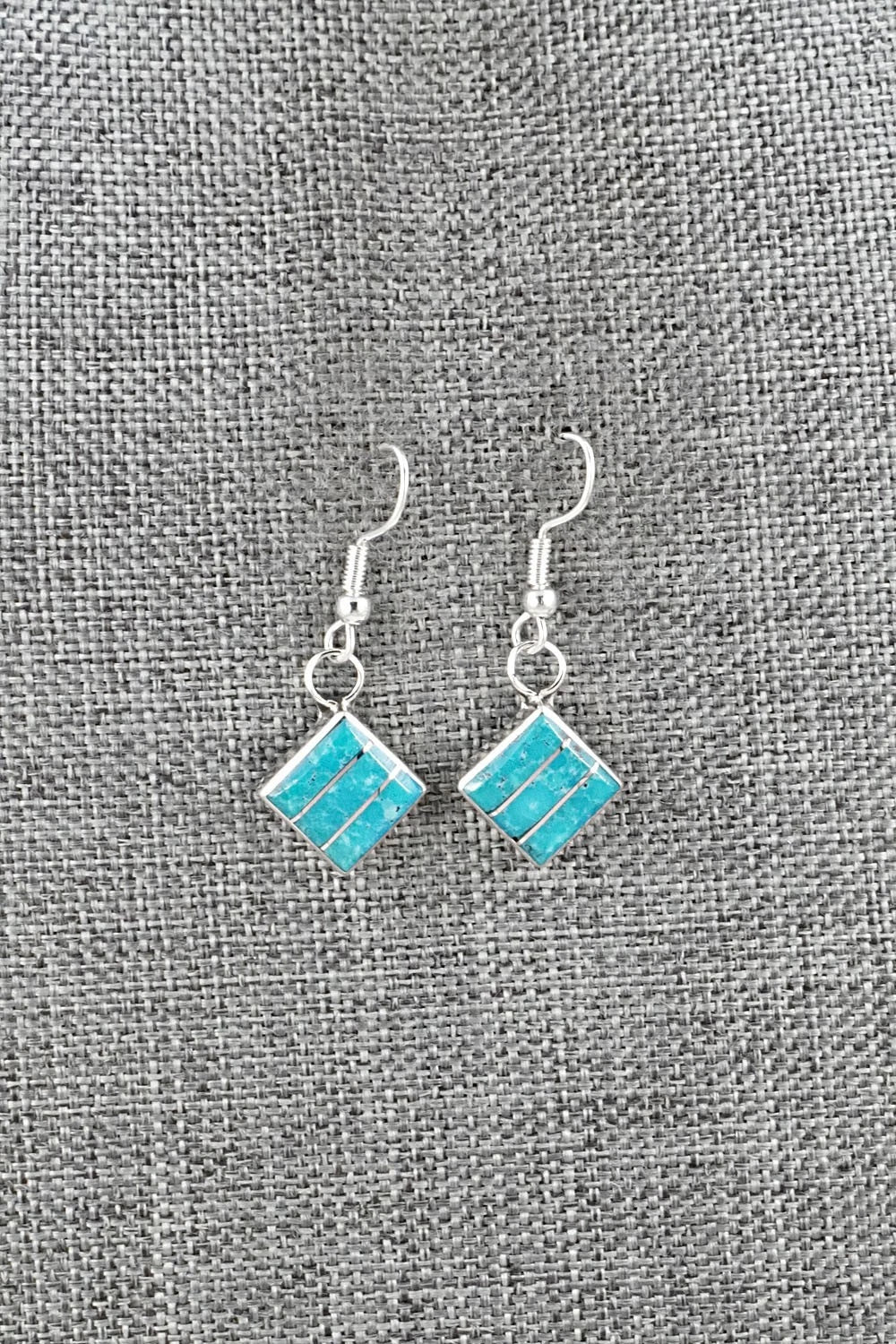 Turquoise and Sterling Silver Earrings - Michelle Haloo