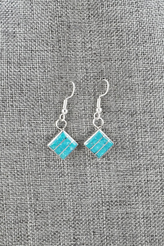Turquoise and Sterling Silver Earrings - Michelle Haloo