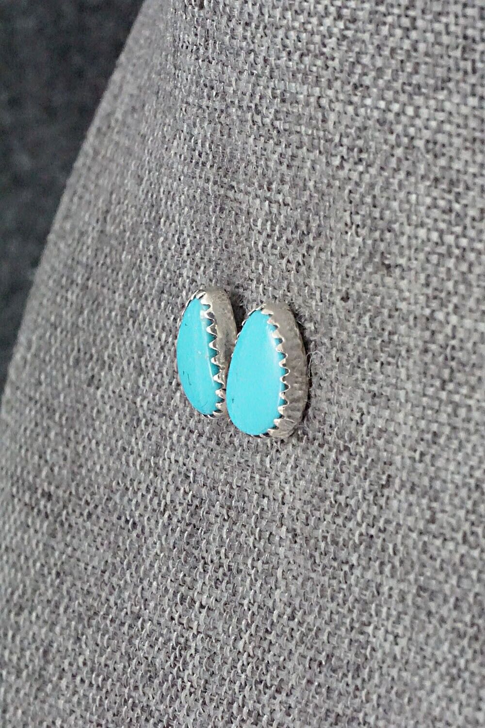 Turquoise & Sterling Silver Earrings - Annie Spencer