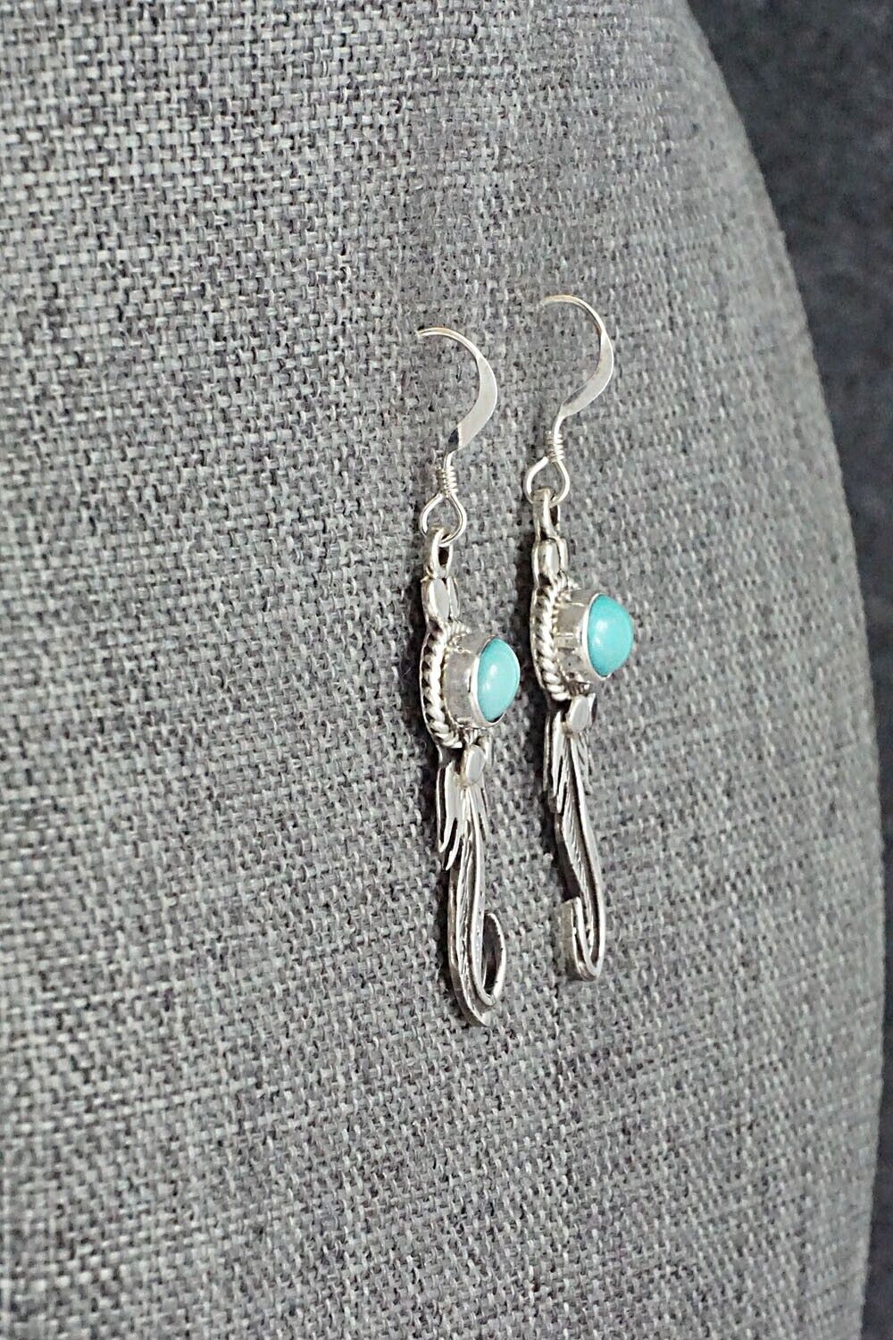 Turquoise & Sterling Silver Earrings - Judy Largo