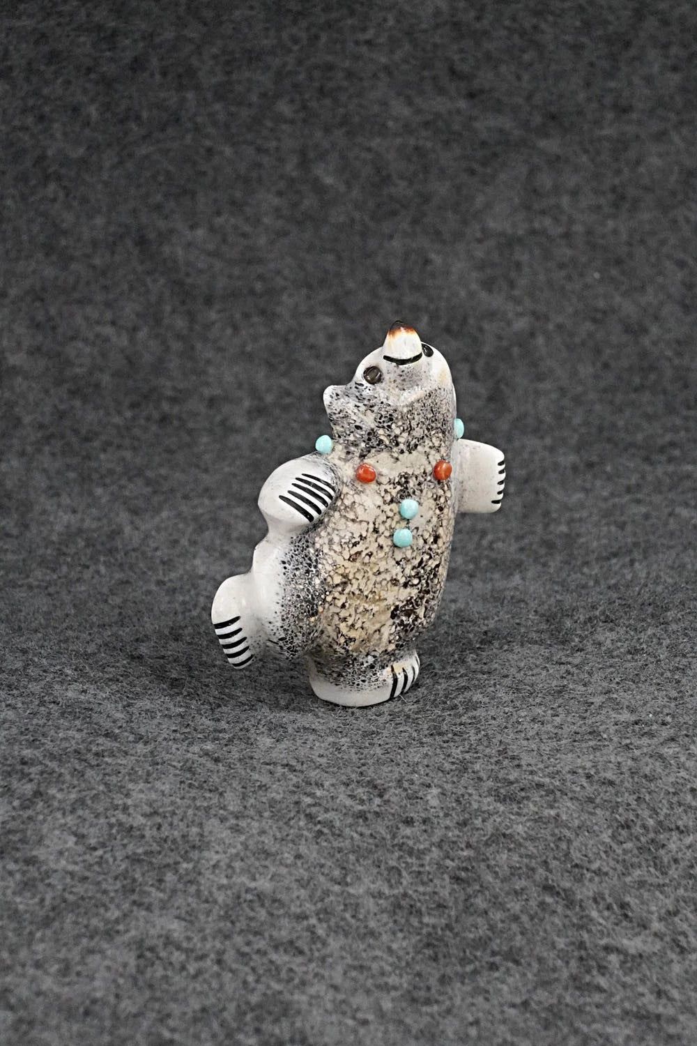 Dancing Bear Zuni Fetish Carving - Claudia Peina