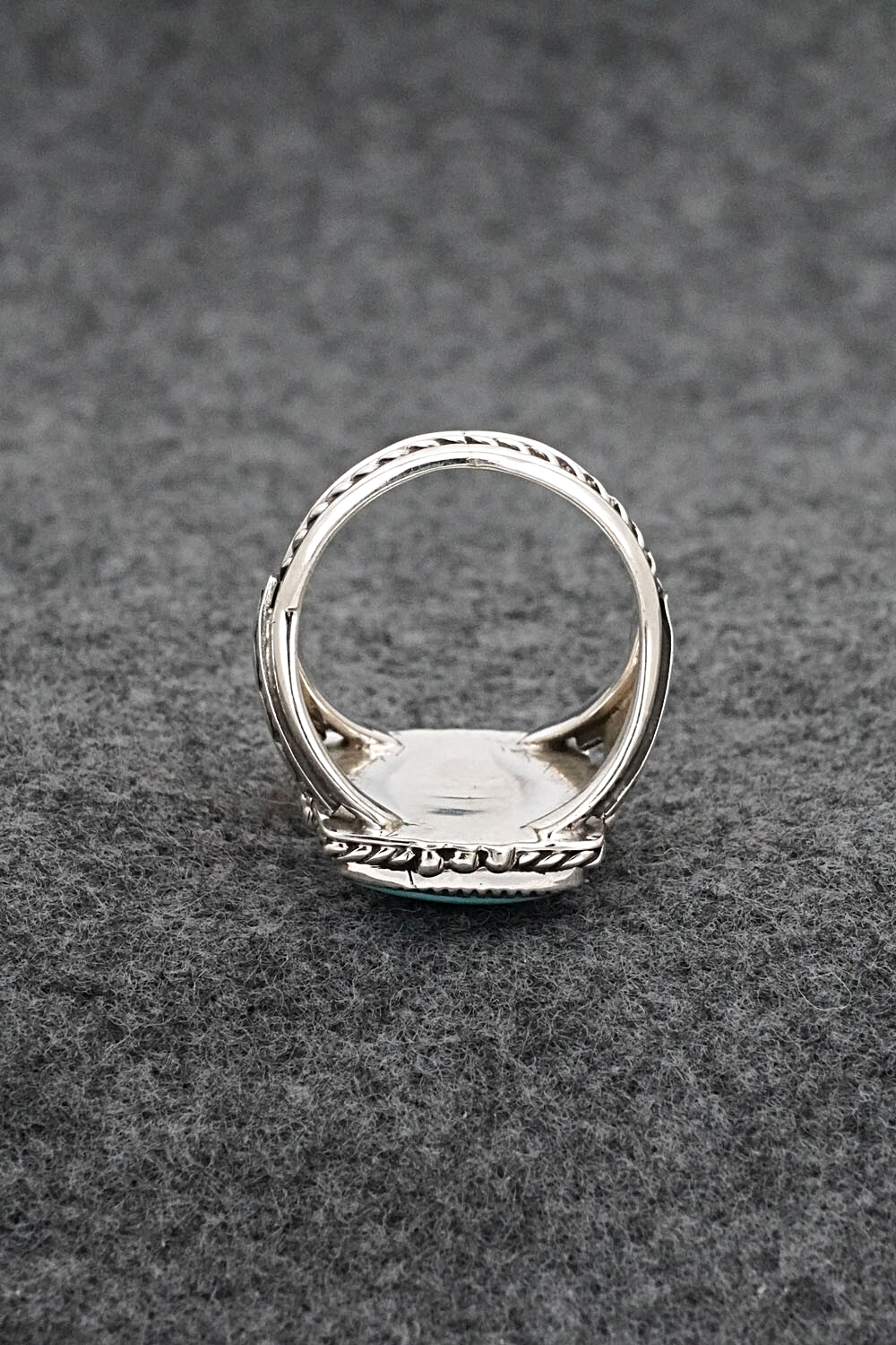 Turquoise & Sterling Silver Ring - Gregg Yazzie - Size 8