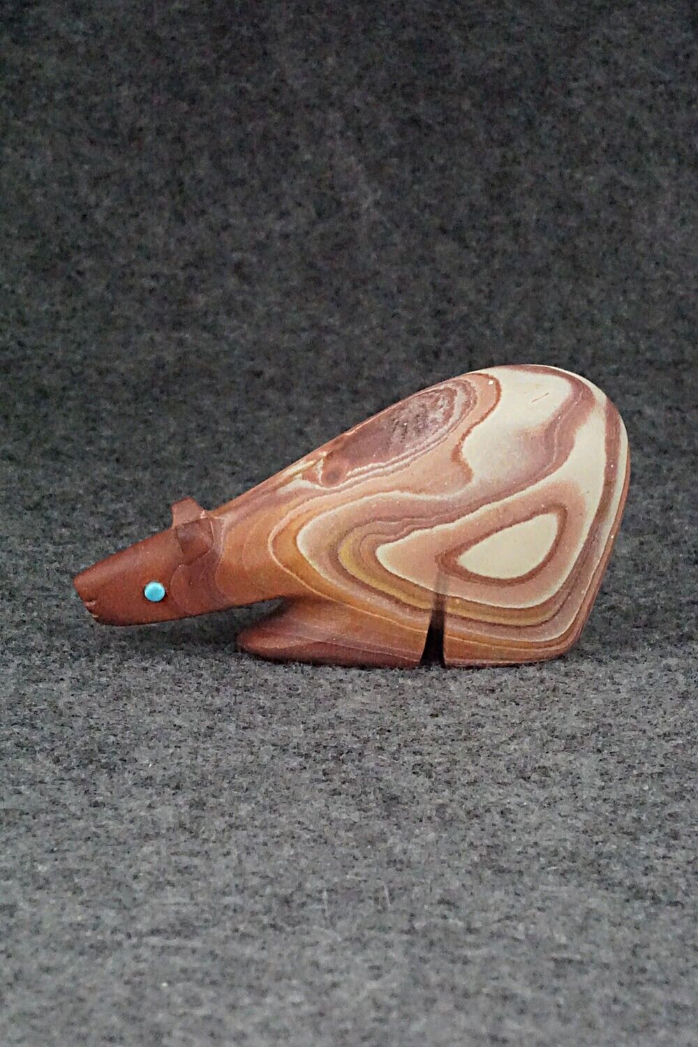 Bear Zuni Fetish Carving - Ronnie Lunasee