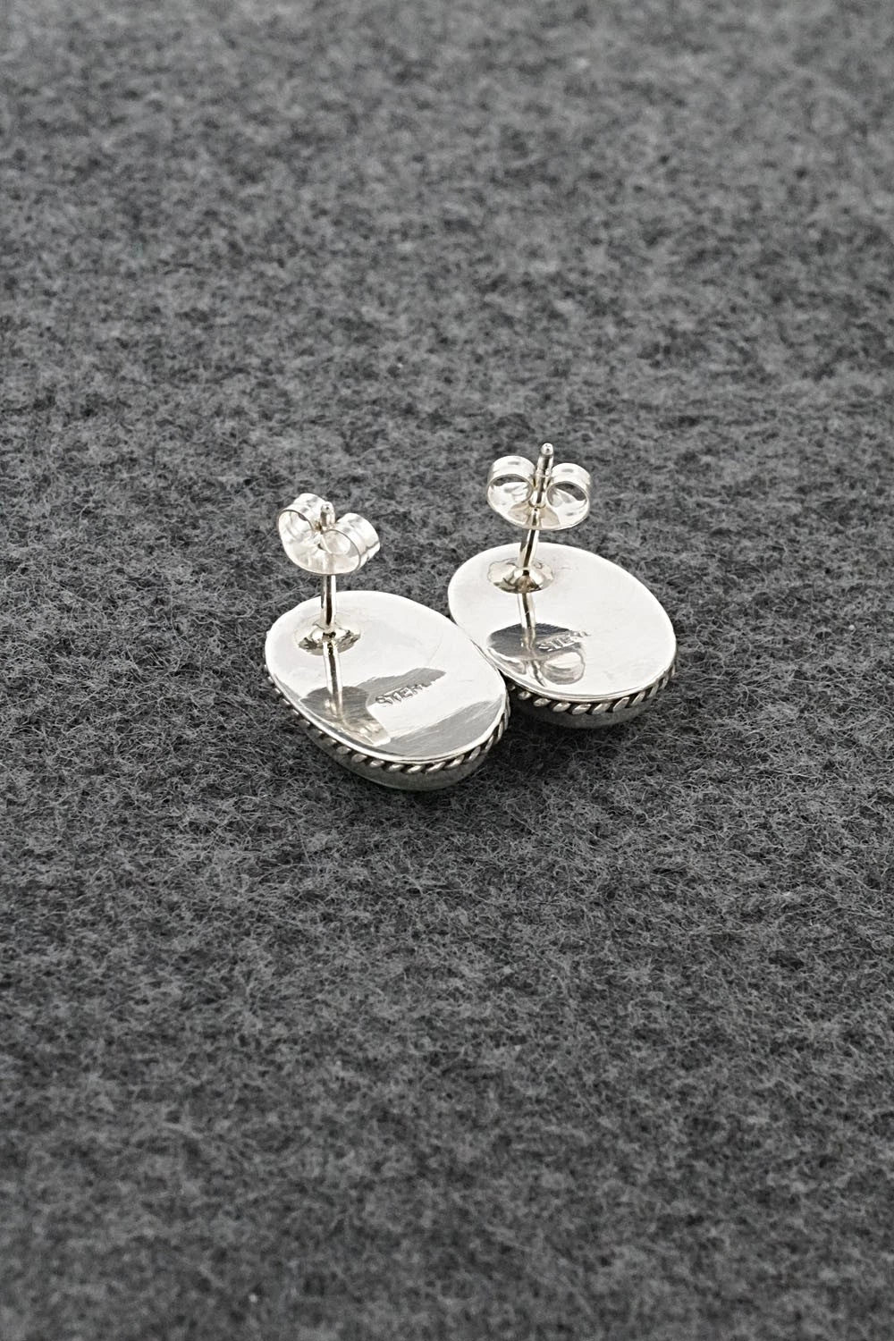 Turquoise & Sterling Silver Earrings - Rosemary Saunders