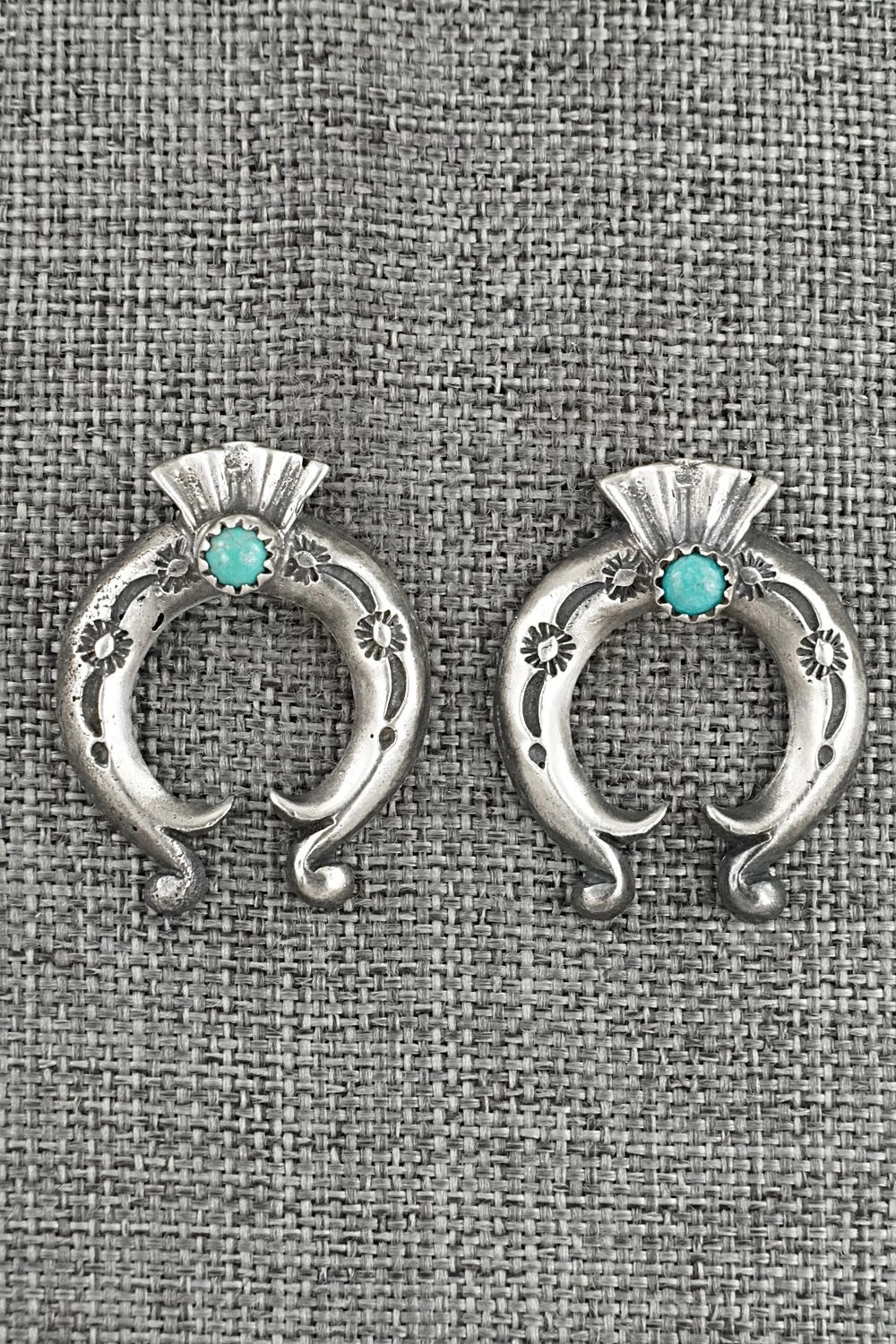 Turquoise & Sterling Silver Earrings - Adrienne Gordon