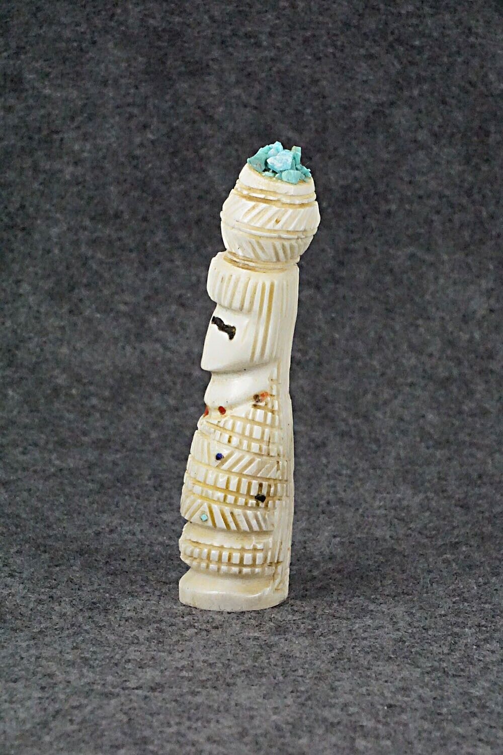Corn Maiden Zuni Fetish Carving - Carl Etsate