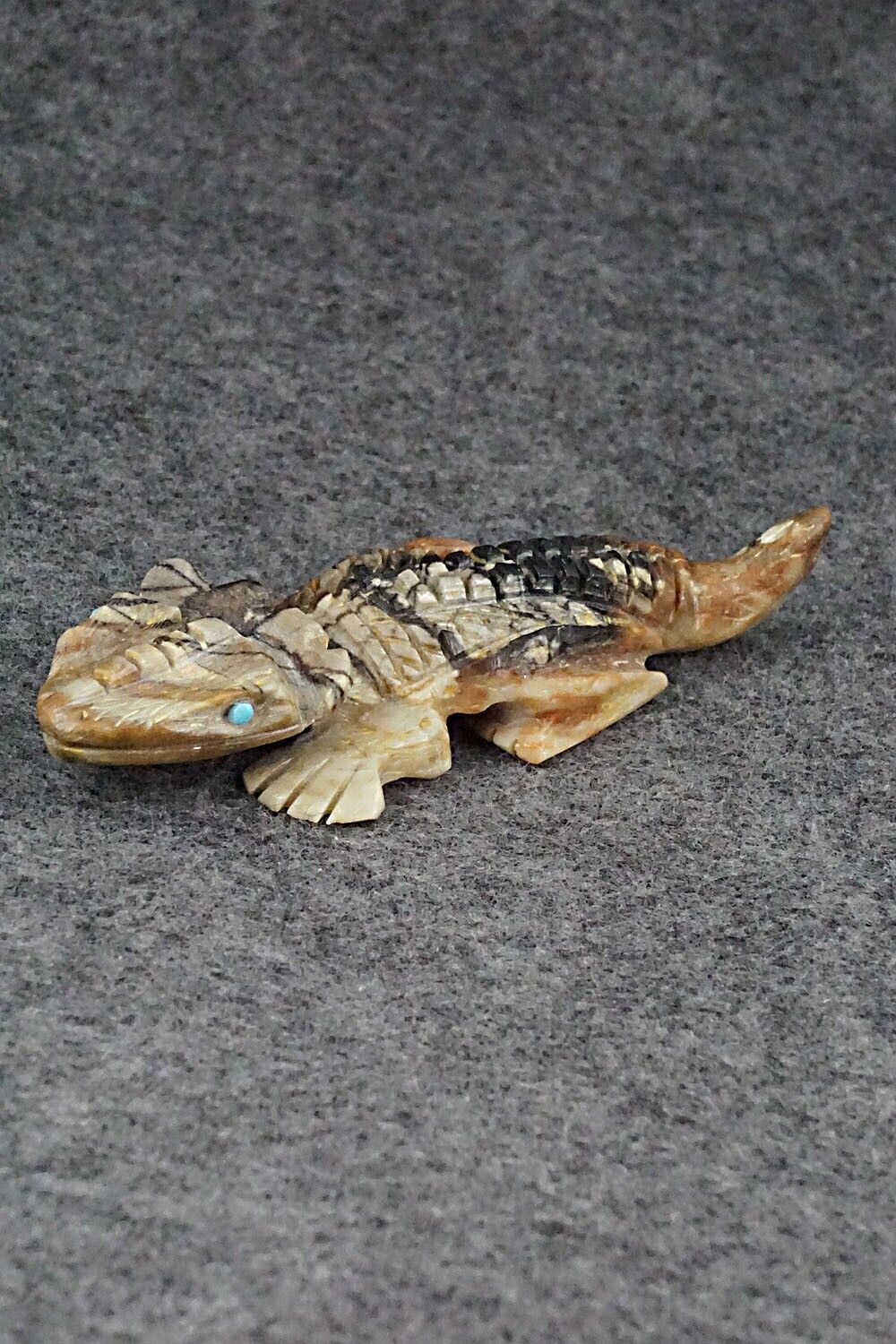 Horned Toad Zuni Fetish Carving - Dana Malani