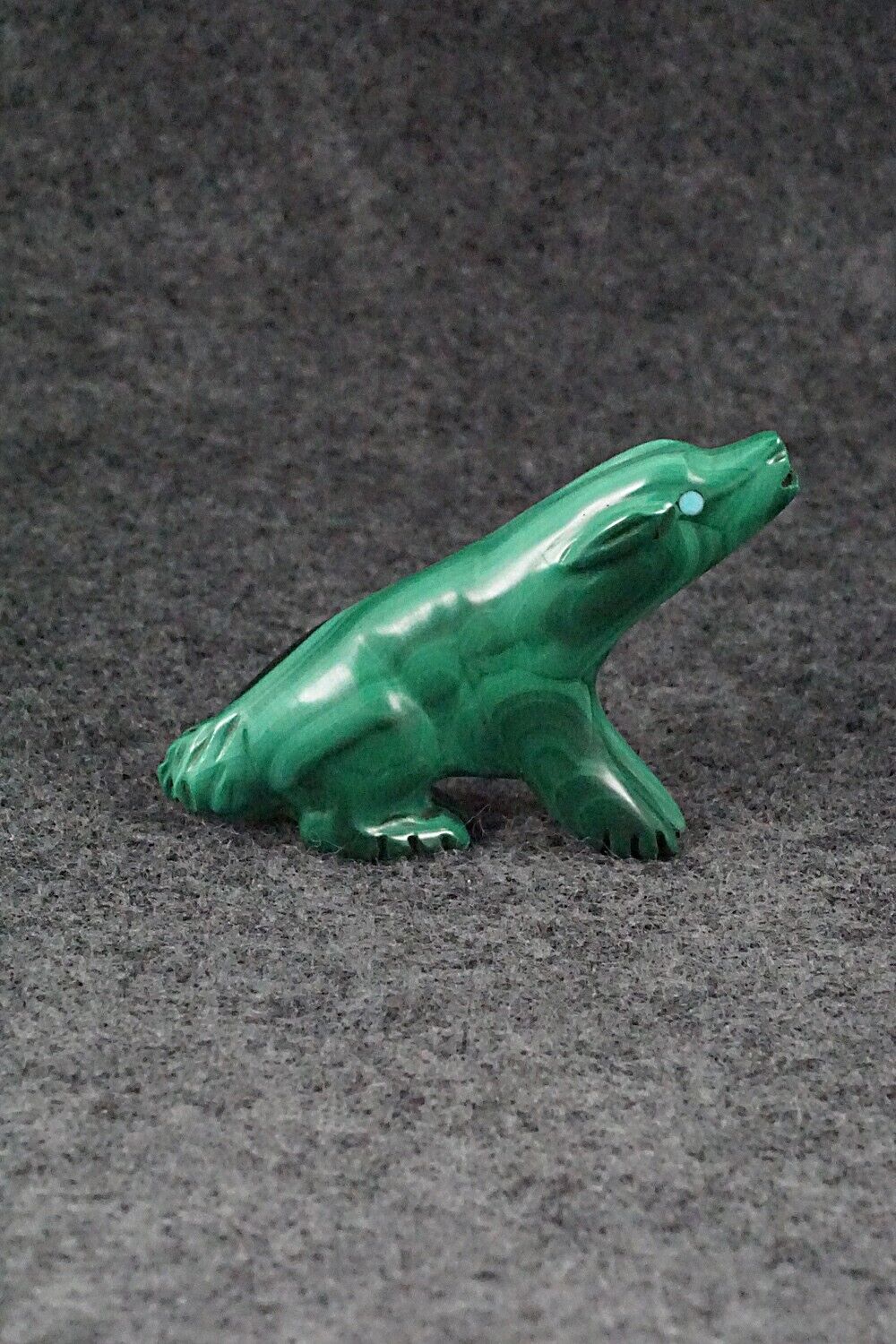 Wolf Zuni Fetish Carving - Andres Quandelacy