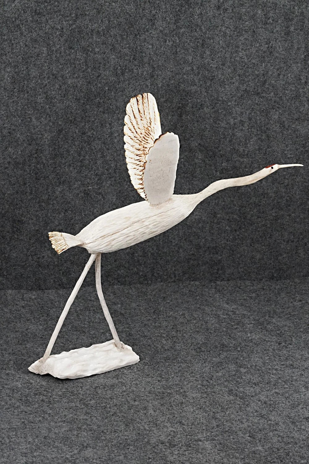 Sandhill Crane Zuni Fetish Carving - Ruben Najera