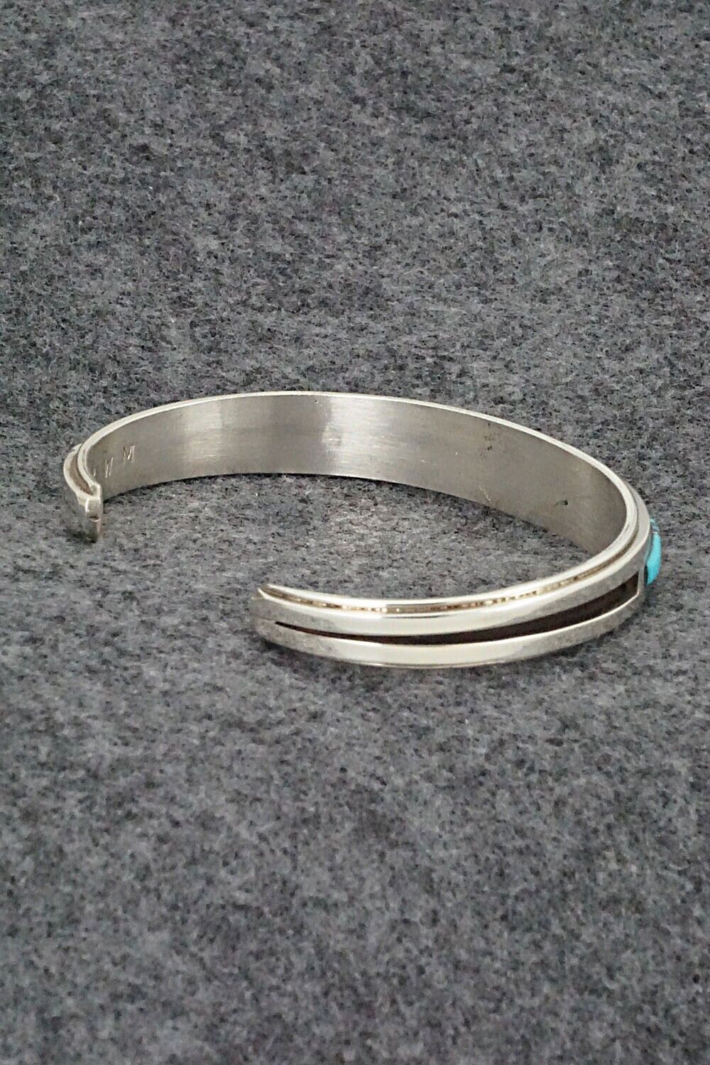 Turquoise, Coral & Sterling Silver Bracelet - Wilbert Muskett