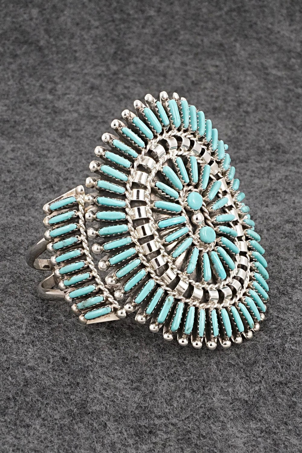Turquoise & Sterling Silver Bracelet - Charlie John