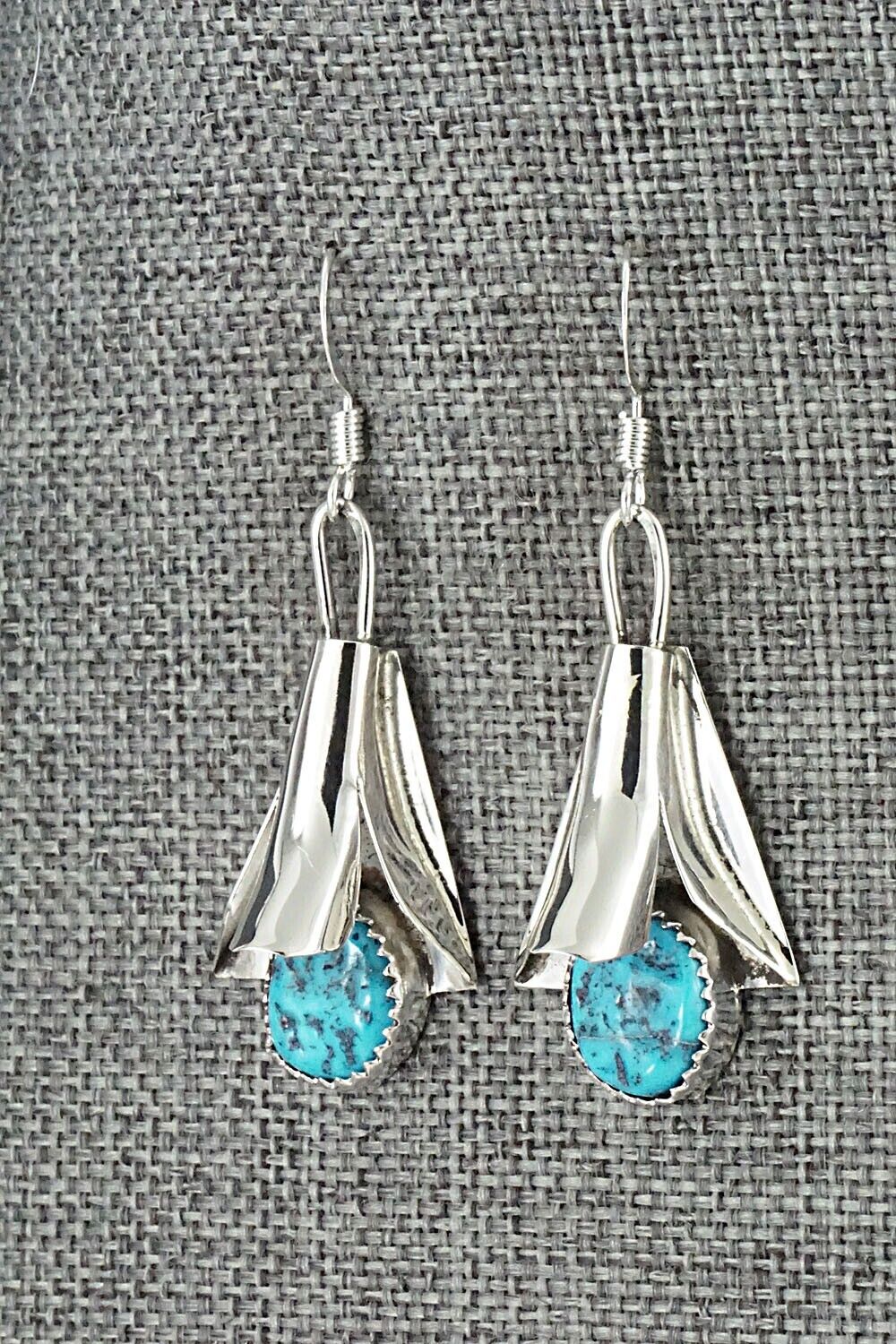 Turquoise & Sterling Silver Squash Blossom Set - Louise Yazzie