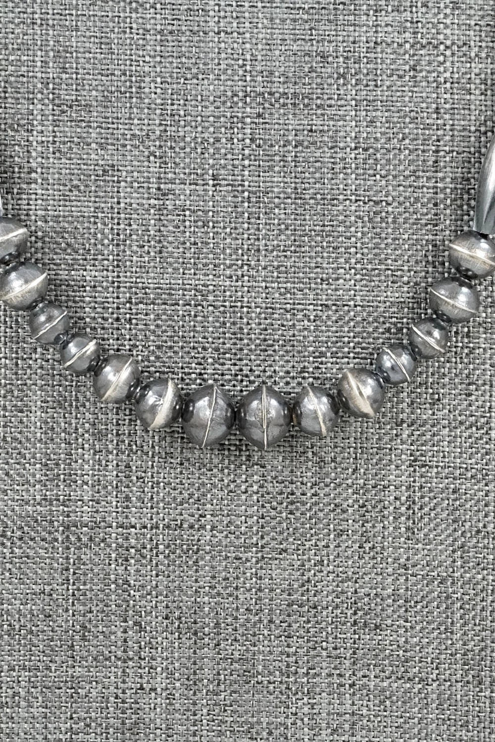 Sterling Silver Navajo Pearl Necklace 20" - Vintage