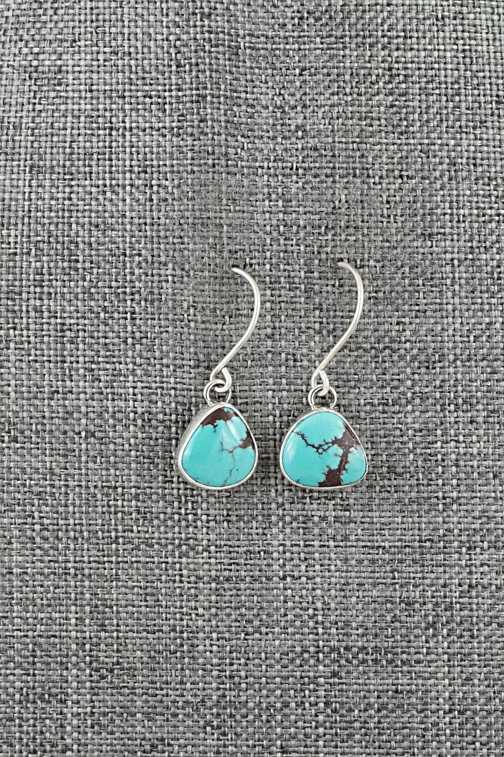 Turquoise & Sterling Silver Earrings - Eugene Gruber