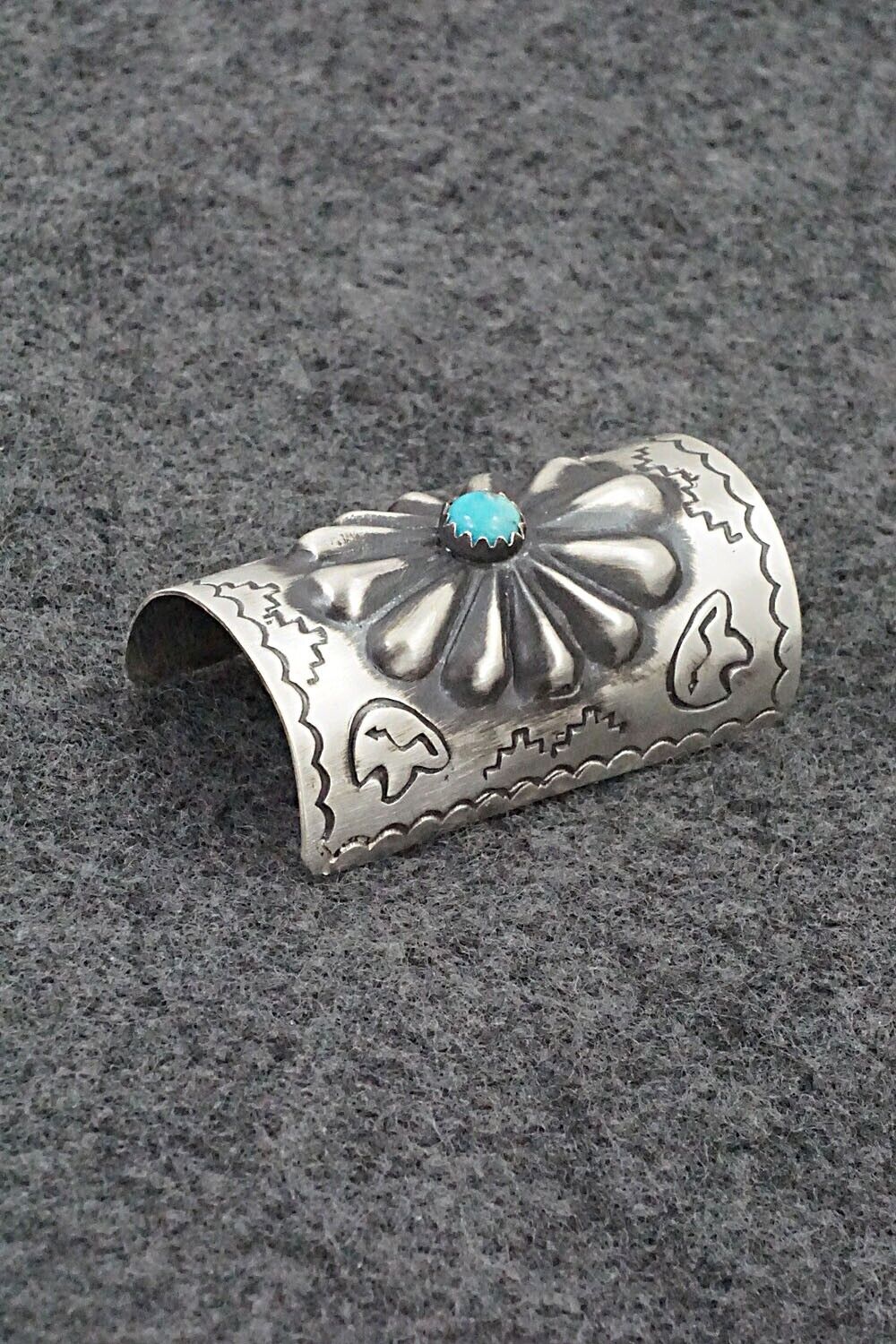 Turquoise & Sterling Silver Hair Pin - Arlene Soce