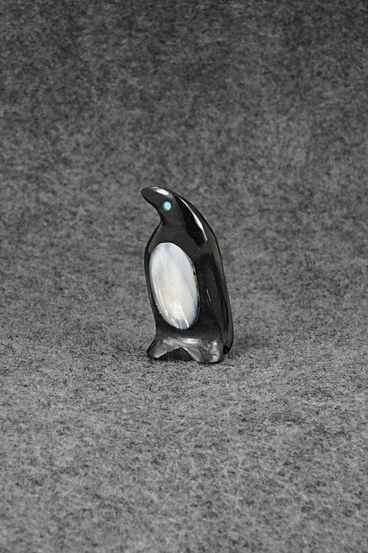 Penguin Zuni Fetish Carving - Calvert Bowannie