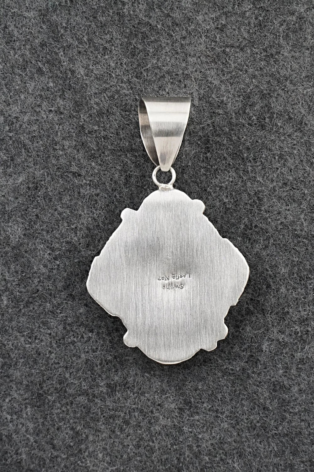 Turquoise & Sterling Silver Pendant - Leslie Nez