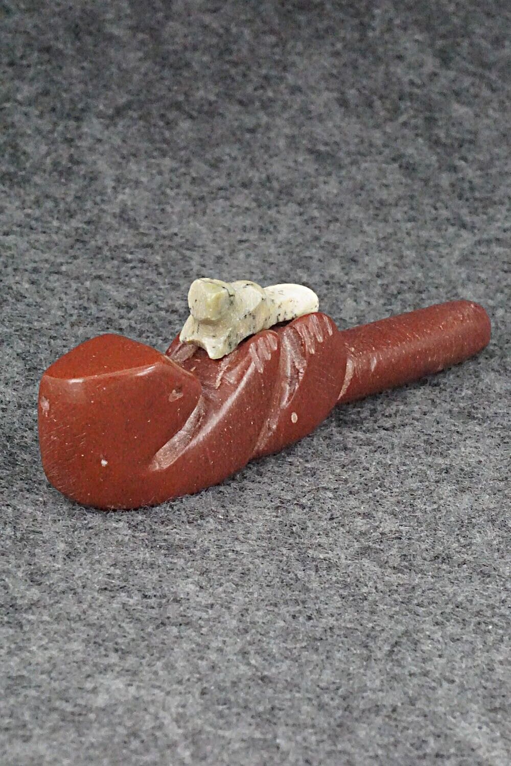 Otter with Pup Zuni Fetish Carving - Justin Red Elk