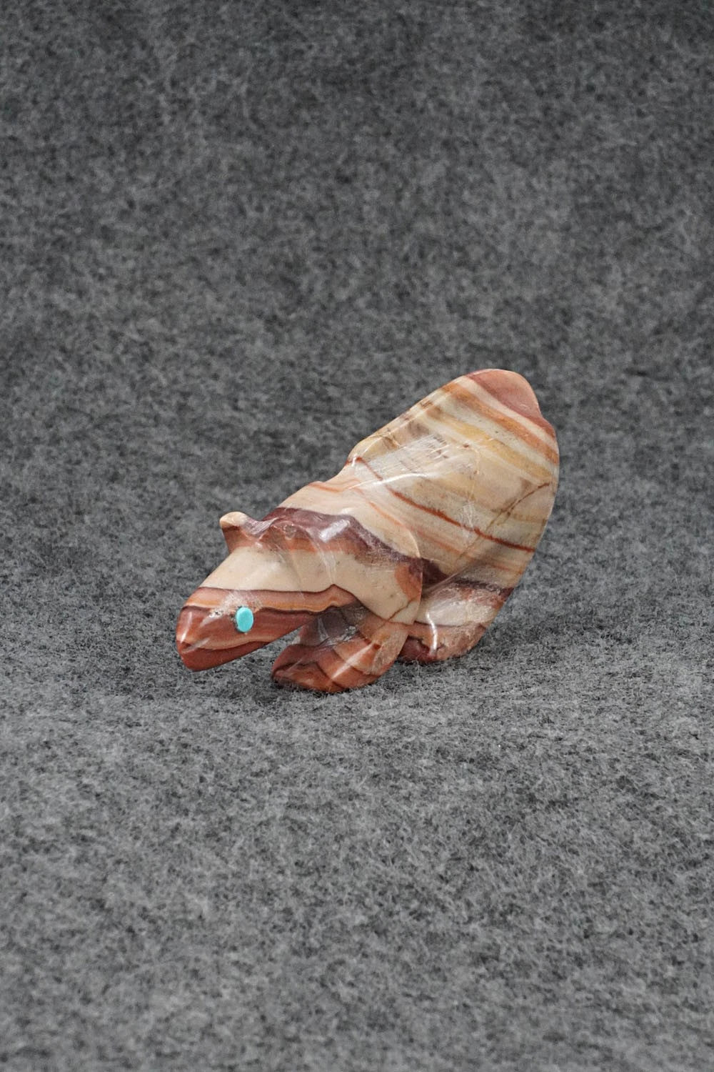 Mountain Lion Zuni Fetish Carving - Ronnie Lunasee
