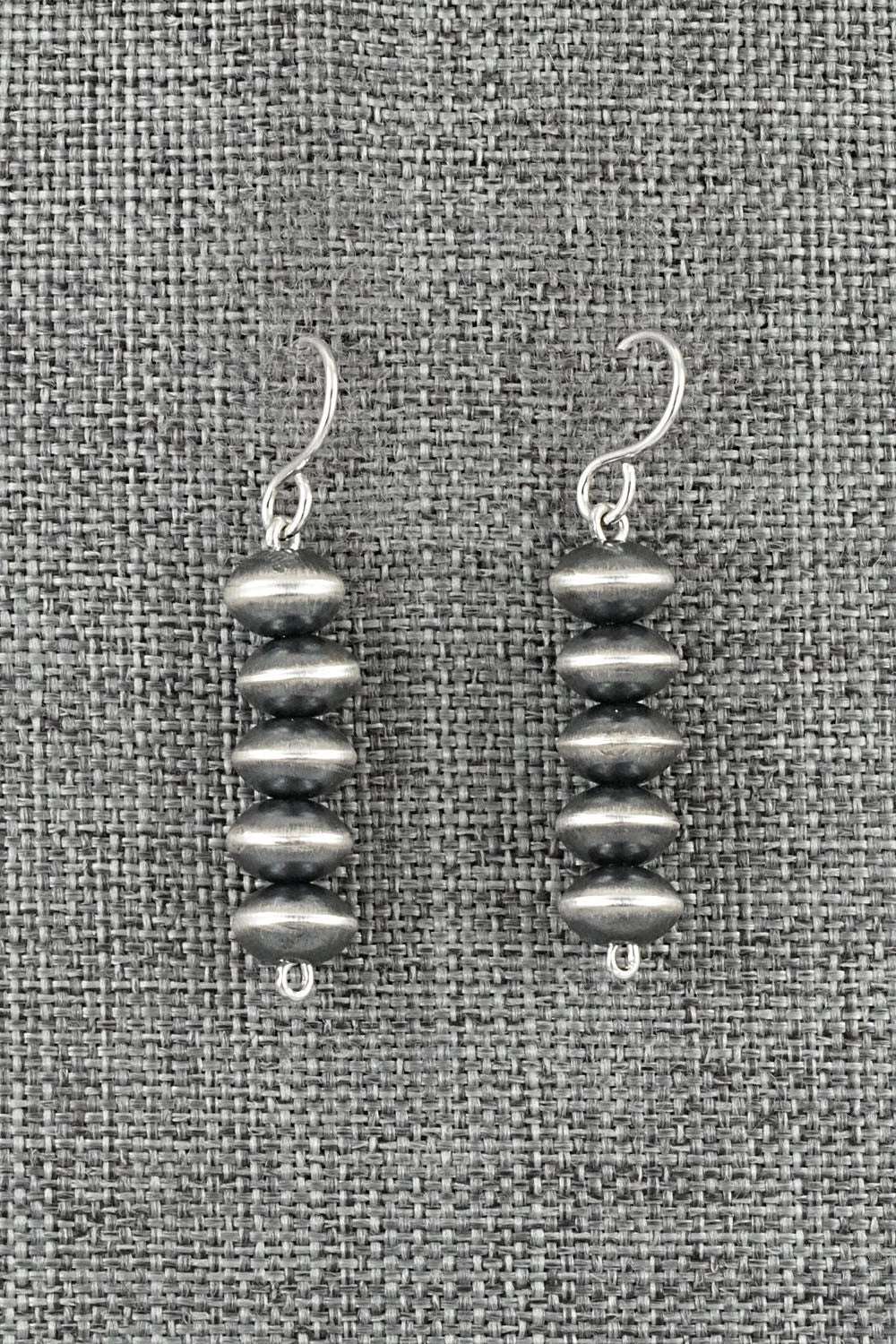 Sterling Silver Navajo Pearl Necklace & Earrings Set - Crystal Haley