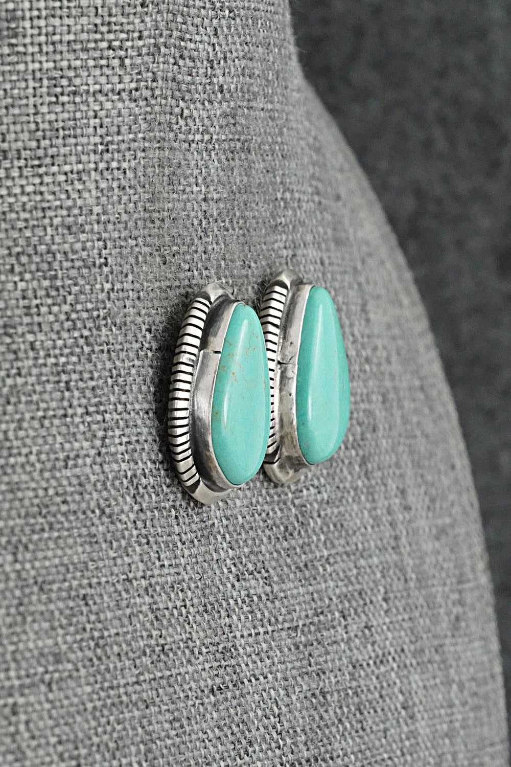 Turquoise & Sterling Silver Earrings - Thomas Francisco