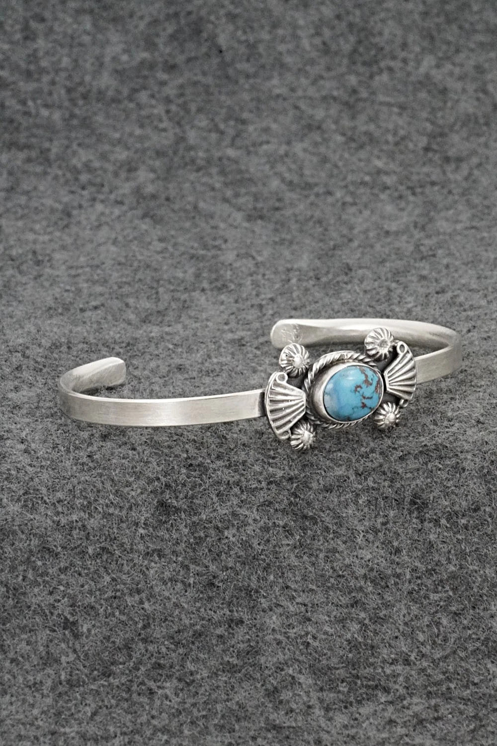 Turquoise & Sterling Silver Bracelet - Genevieve Francisco