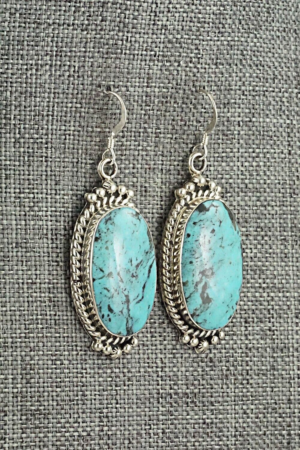 Turquoise & Sterling Silver Earrings - Gregg Yazzie