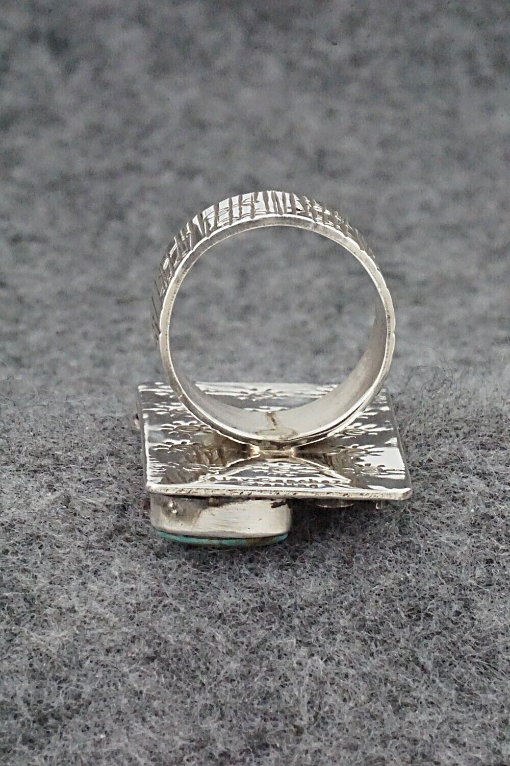 Turquoise & Sterling Silver Ring - Alex Sanchez - Size 7.5