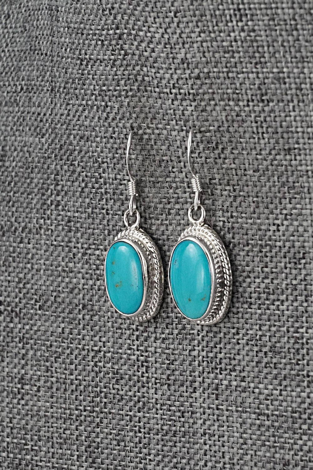 Turquoise & Sterling Silver Earrings - Sharon McCarthy