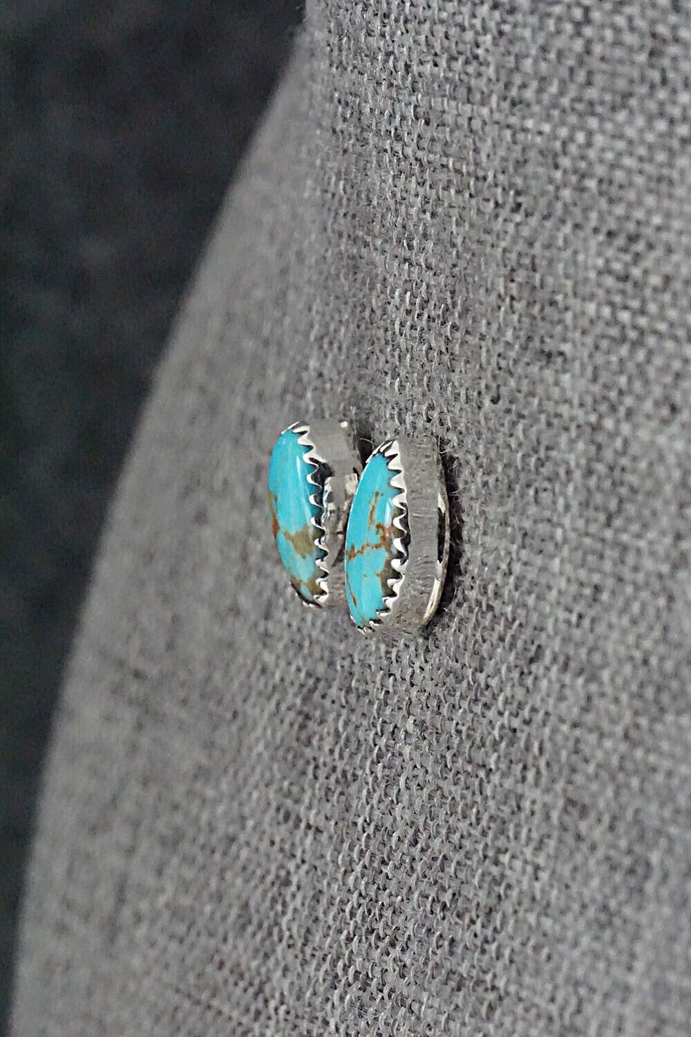 Turquoise & Sterling Silver Earrings - Theresa Smith