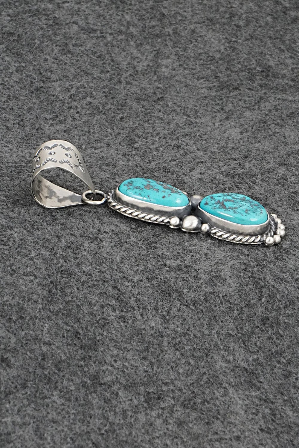 Turquoise & Sterling Silver Pendant - Anthony Brown