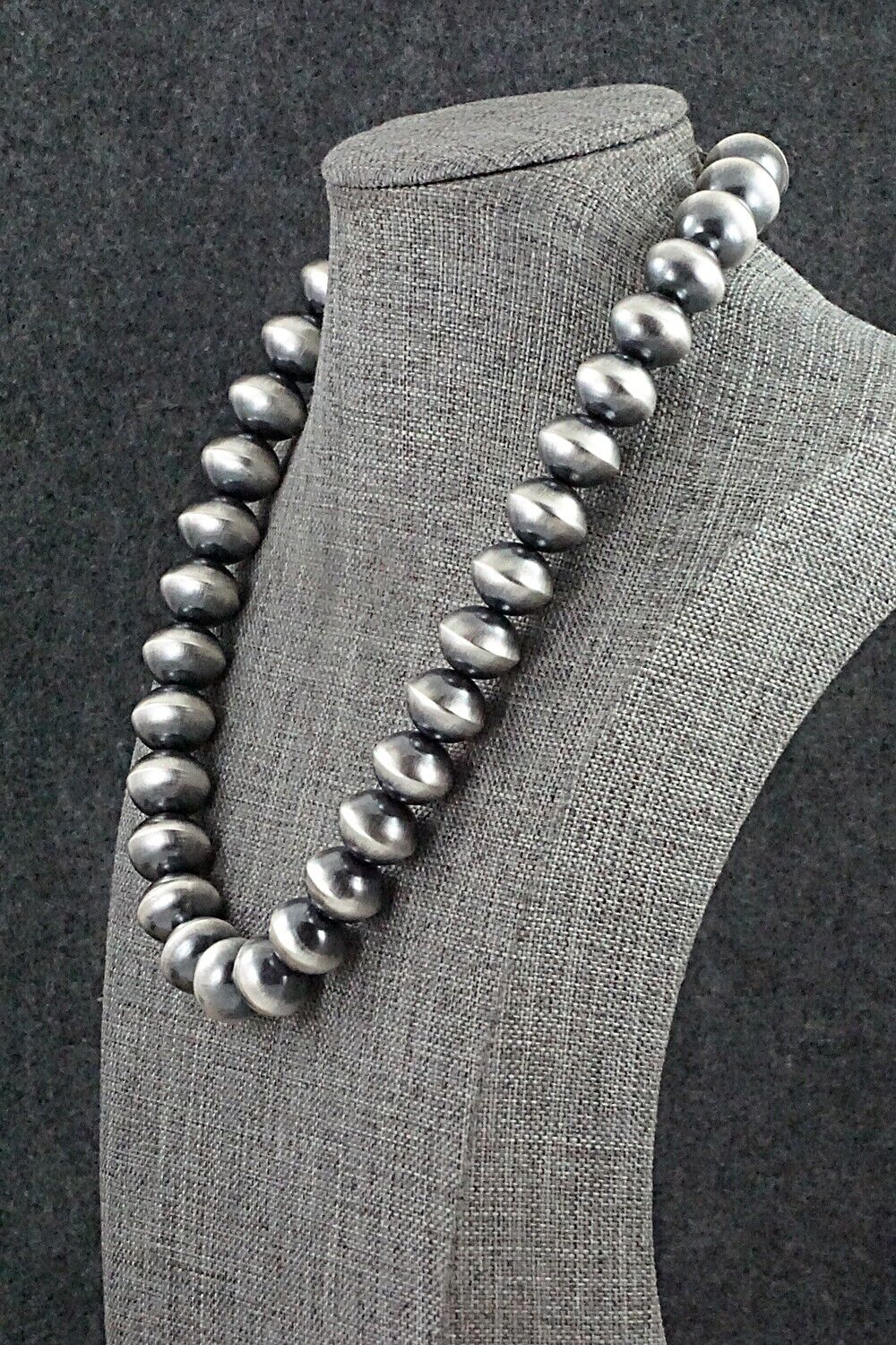 Sterling Silver Navajo Pearl Necklace 19" - Tonisha Haley