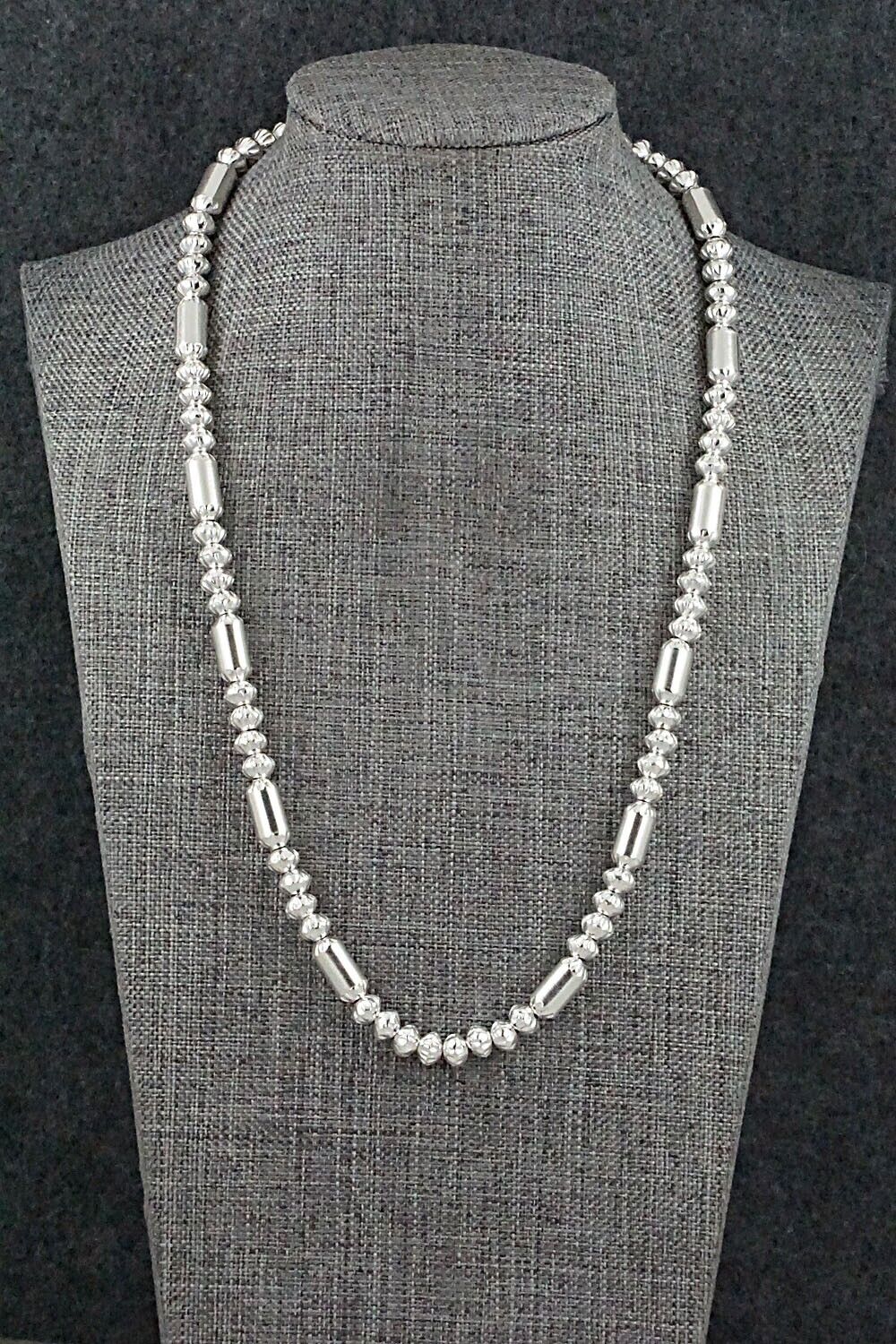 Sterling Silver Navajo Pearl Necklace 20" - Tashina Haley