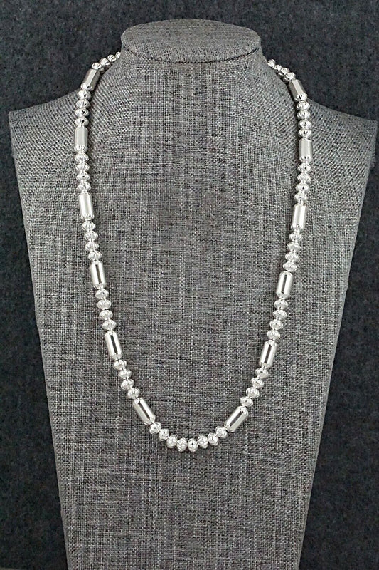 Sterling Silver Navajo Pearl Necklace 20" - Tashina Haley