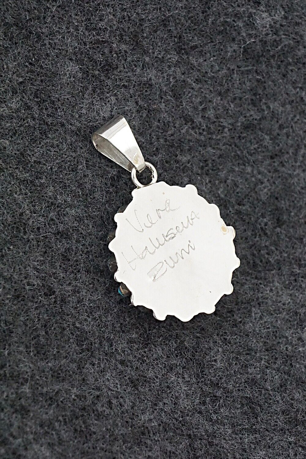 Turquoise & Sterling Silver Pendant - Vera Halusewa