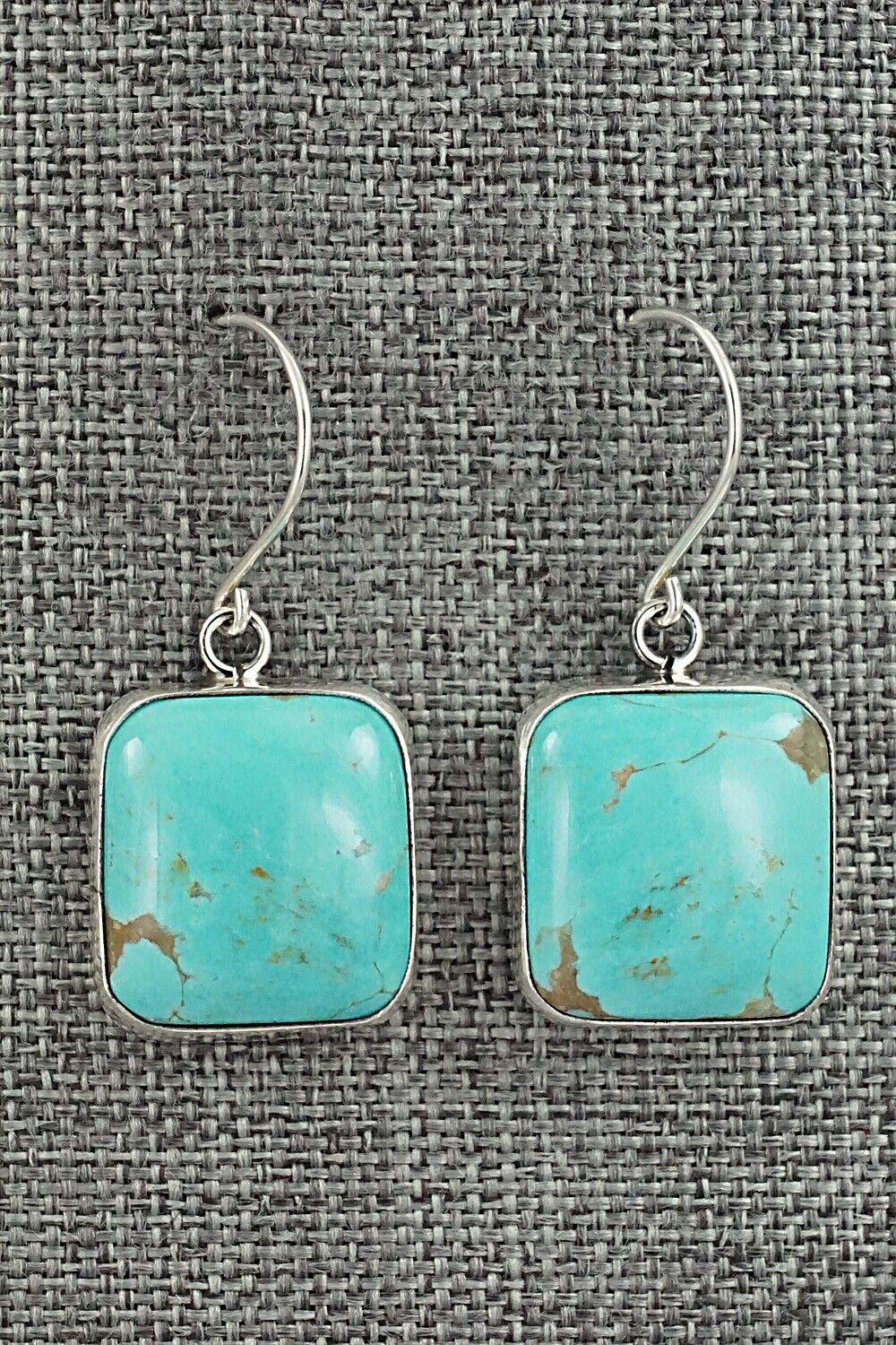 Turquoise & Sterling Silver Earrings - Rena Begay