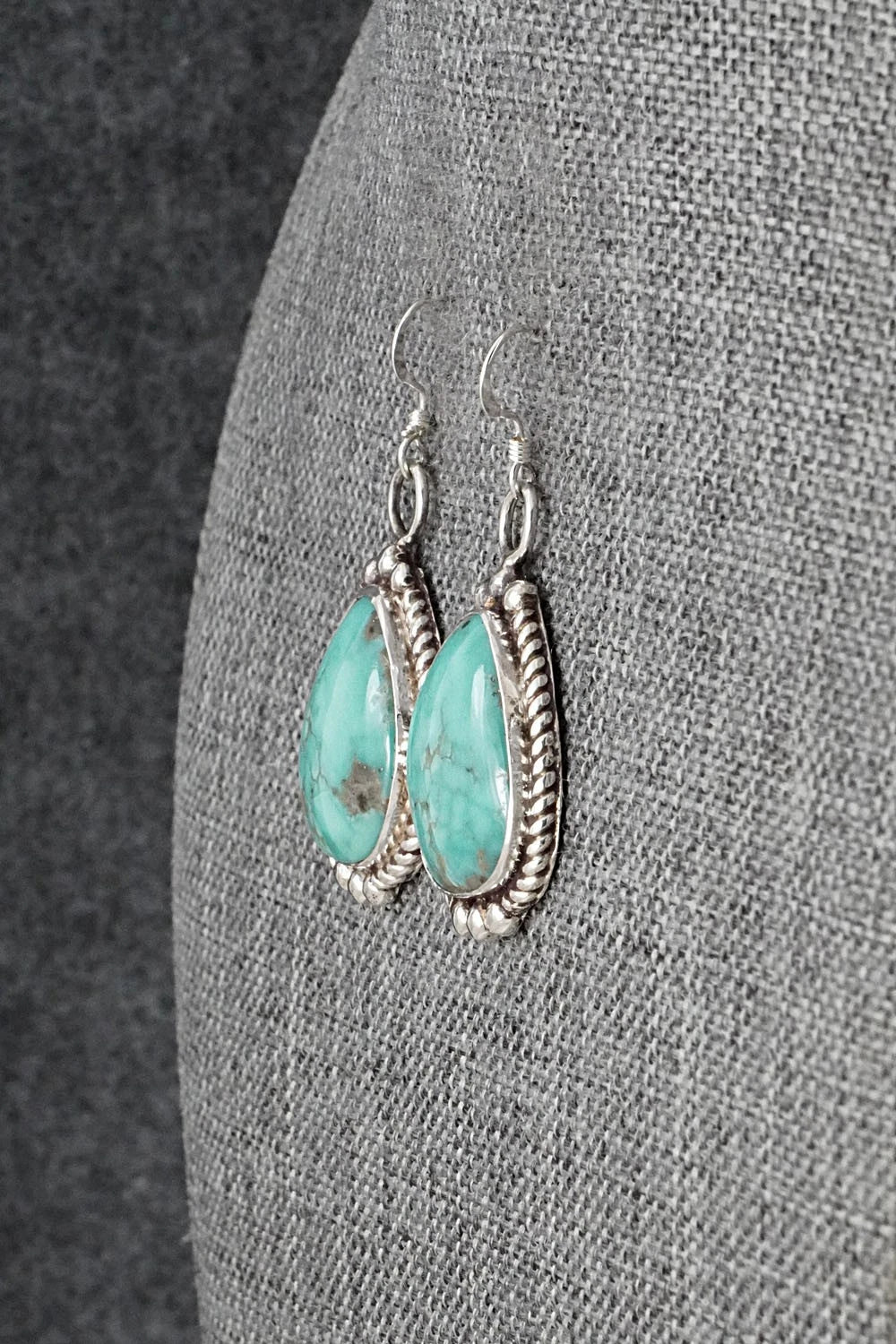 Turquoise & Sterling Silver Earrings - Antwone Brown