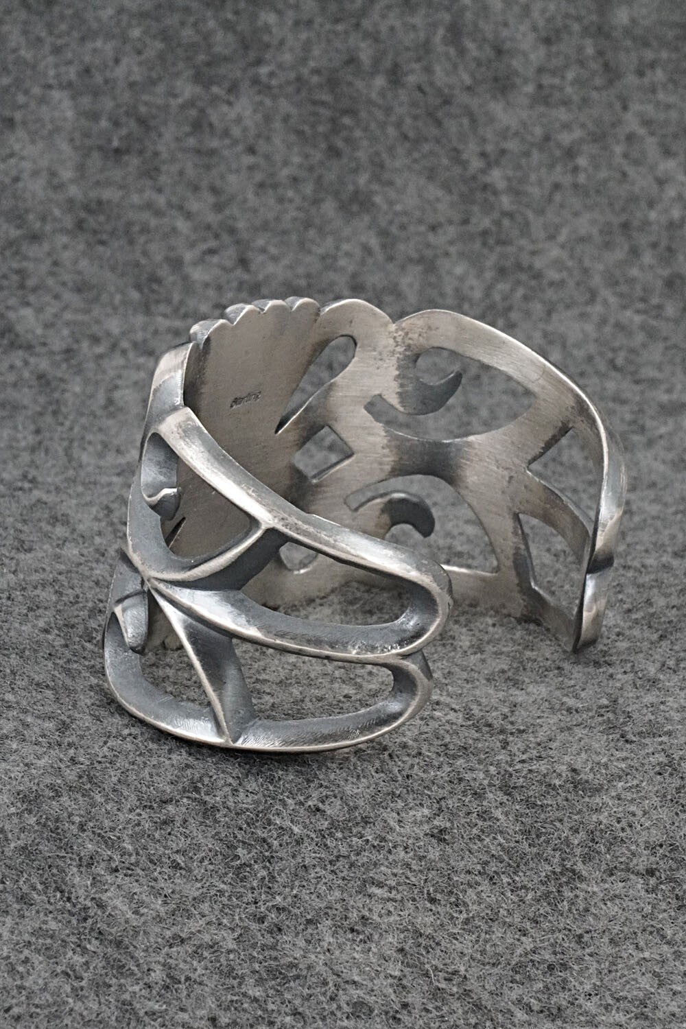 Turquoise & Sterling Silver Bracelet - Harrison Bitsue
