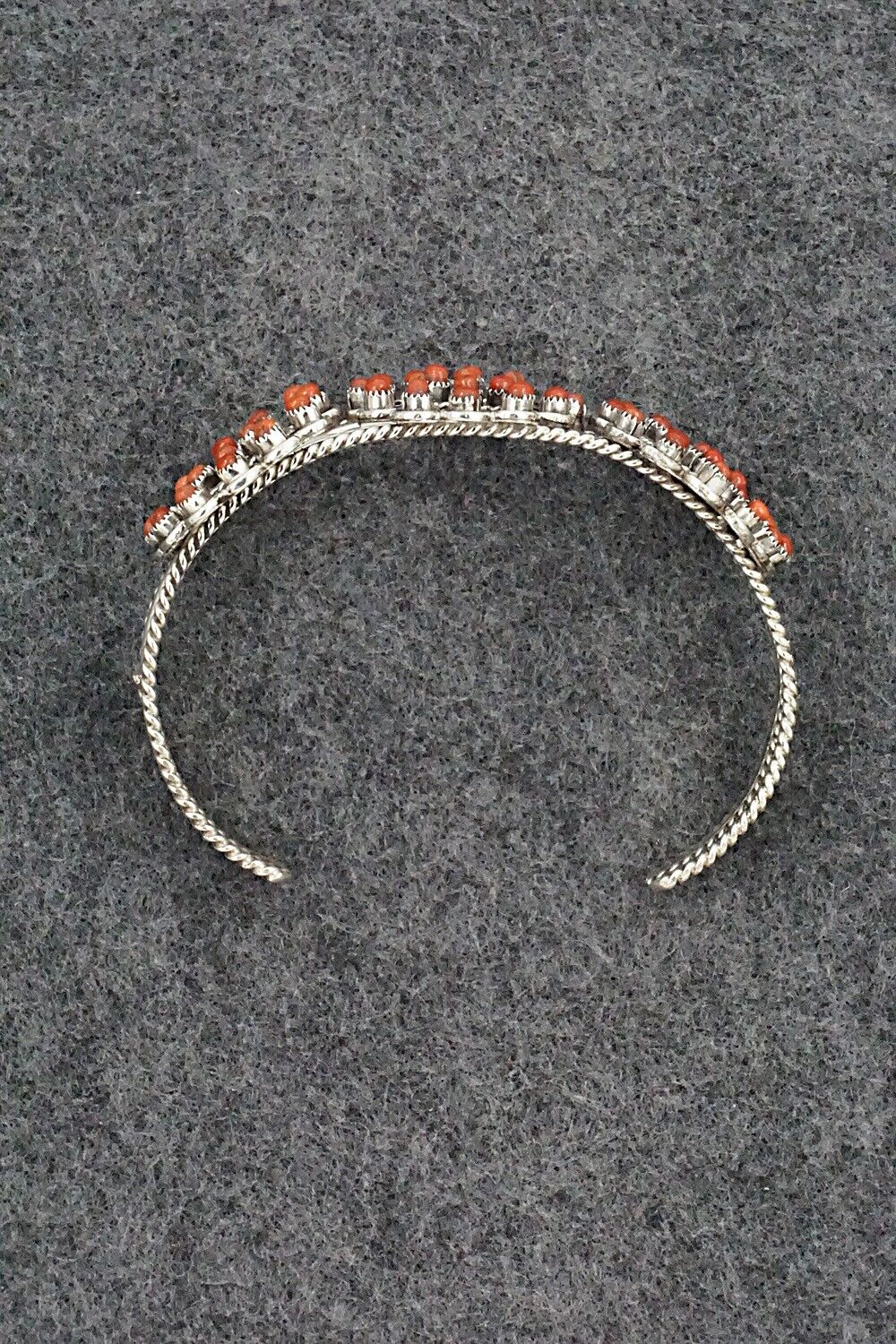 Coral & Sterling Silver Bracelet - Wayne Johnson