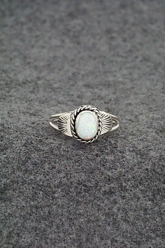 Opalite & Sterling Silver Ring - Jan Mariano - Size 7.75