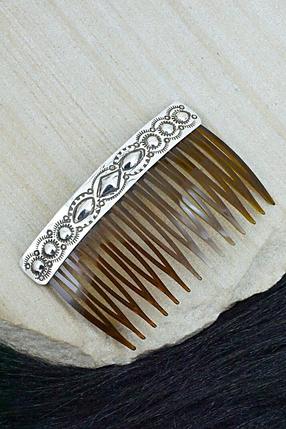 Sterling Silver Hair Combs - Jennie Blackgoat