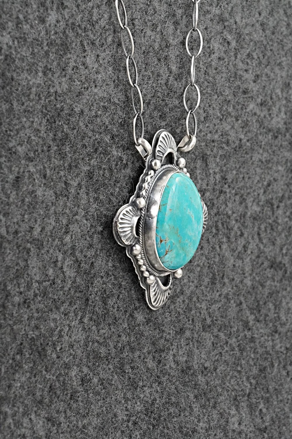 Turquoise & Sterling Silver Necklace - Randy Boyd